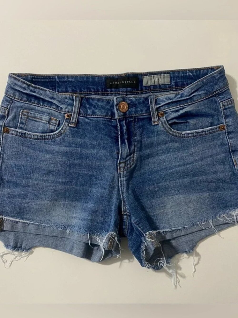 Aeropostale Women's Blue Denim Shorts
